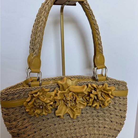 Brighton Tan Shoulder Bag with Yellow Floral Details - Picture 4 of 13